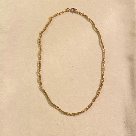 Gold Rope Chain Necklace - Picture 2 of 3